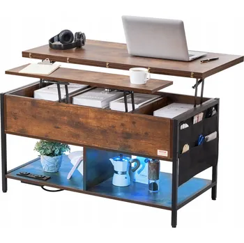 Konferenční stolek Konferenční stolek Vevor obdélníkový 100 x 52 x 55,2 cm ořech