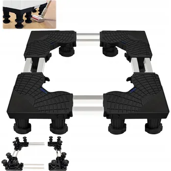 Praní a péče o prádlo ANTIVIBRAČNÍ NASTAVITELNÁ PODLOŽKA POD PRAČKU LEDNIČKU ČERNÁ