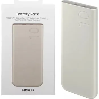 Powerbanka Powerbank Samsung EB-P3400XUEGWW Rychlé Nabíjení 2x USB-C 25W 10000mAh - béžový