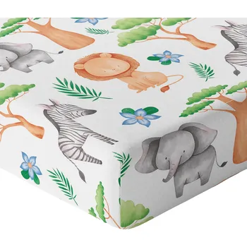 Prostěradlo PROSTĚRADLO 140x70 DO POSTÝLKY S GUMOU HRUBÁ BAVLNA 100% POLSKÝ VÝROBEK