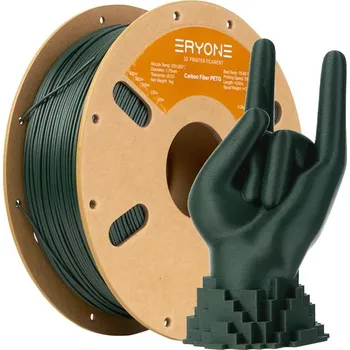 Filament ERYONE PETG Filament - Carbon Fiber tmavě zelená 1kg (s uhlíkovým vláknem) - Filament