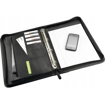 Aktovka na dokumenty Monolith aktovka z ekokůže s klipem A4 konferenční desky