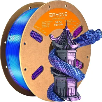 Filament ERYONE PLA Filament - Tříbarevný 1kg (černá, modrá, fialová) - Filament