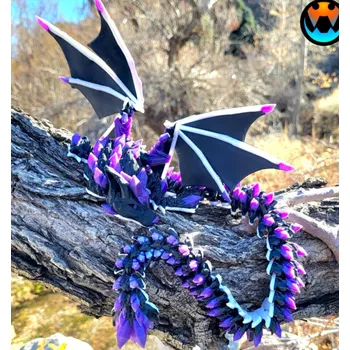 Příslušenství k 3D tiskárně Vlčí drahokamový drak - dospělý s křídly