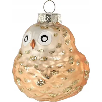 Vánoční ozdoba Vánoční Koule zdobená zvířátky 6,6 cm 1 ks