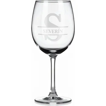 Sklenice Vínová sklenka s gravírovaným jménem – SEVERIN