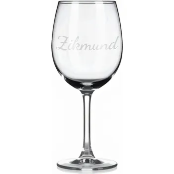 Sklenice Vínová sklenka s gravírovaným jménem – Zikmund