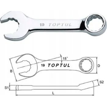 Klíč Očkoplochý klíč 11mm, délka 99mm toptul AAAG1111