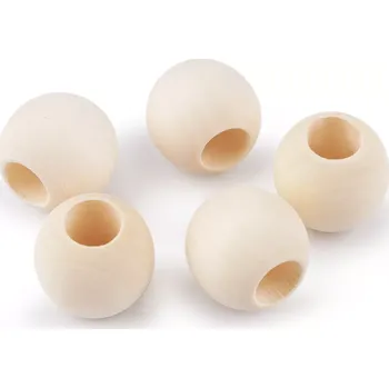 Korálek Dřevěný korálek 25mm (Dřevěný korálek )