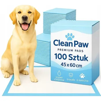 toaleta pro psa ABSORPČNÍ PODLOŽKY PRO PSY 45X60 100 KS HYGIENICKÉ PODLOŽKY NA ČURÁNÍ + SÁČKY