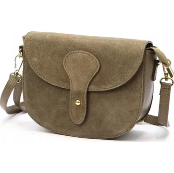 Vera Pelle kabelka z pravé kůže hnědá