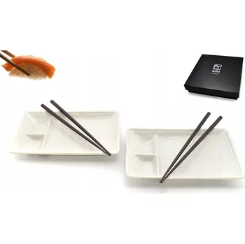 Talíř Sada na sushi pro 2 osoby - Shiroi sara BOX