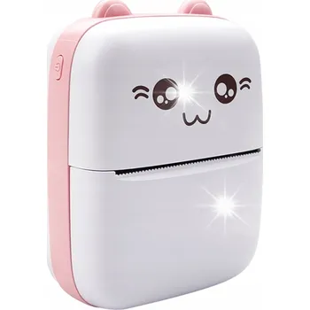 Tiskárna Maxlife Bluetooth termální tiskárna MXTP-100, růžová