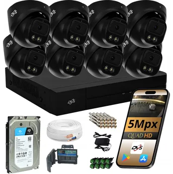 Bezpečnostní kamera Sada pro monitoring DVS 8 kamer 5 Mpx 1 TB