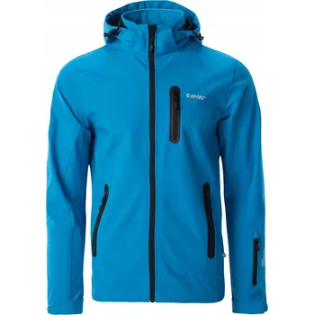 Pánská softshellová bunda Pánská softshellová bunda HI-TEC NIKOS II Premium modrá VODĚODOLNÁ L