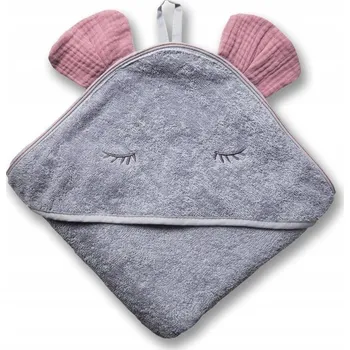 Deka s kapucí Hi Little One 100 x 100 cm šedá