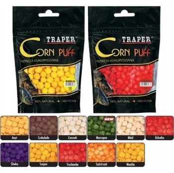 Boilies Kukuřičné TRAPER 4mm/20g JAHODA