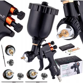 Stříkací pistole Lakovací pistole AUARITA 1,3+1,4+1,7+2,0 mm LVMP LION B Malování 600 ml