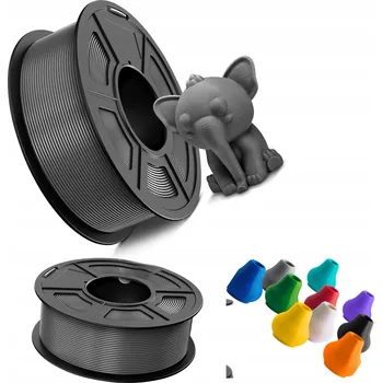 Filament Filament SZARY Do 3D Tiskárny PETG TECBEARS 1,75mm 1 kg/cívka EASY PRINT