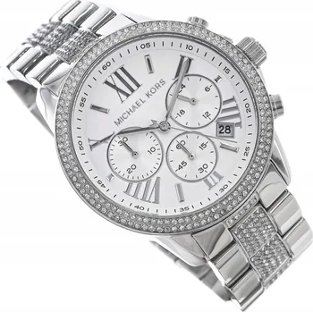 Hodinky DÁMSKÉ HODINKY MICHAEL KORS MK7506 BRYNN RŮŽOVÉ ZLATO ZIRKONY STOPKY