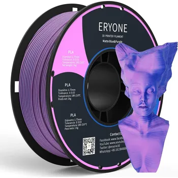 Filament ERYONE PLA Matte Filament - Matný dvoubarevný 1kg (modrá, fialová) - Filament