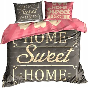 Povlečení 3D Bavlna saténové Povlečení 140x200 cm SWEET HOME