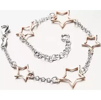 Náramek Stříbrný náramek s hvězdičkami B1700644-0331-SLX délka 18 cm