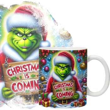 HRNEK Grinch Vánoční hrnek Veselé Vánoce