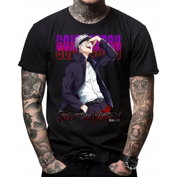 Pánské černé Tričko s potiskem 4XL