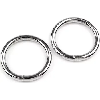 Kroužek nikl 25mm (Kroužek stříbrný)