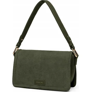 Kabelka PUCCINI kabelka přes rameno z pravé semišové kůže, zelená