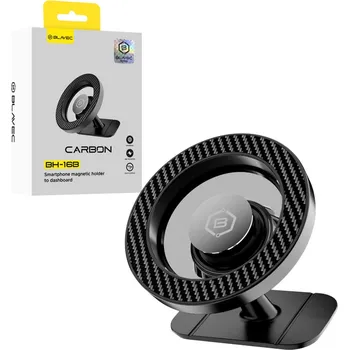 Držák do auta Blavec BH-16B Carbon Magnetic Magsafe na palubní desku (BH16BC-MDB) černý