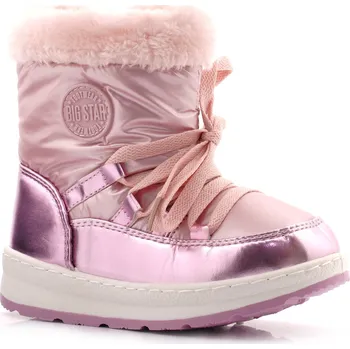 Dívčí sněhule BIG STAR SNĚHULE ZIMNÍ BOTY DĚTSKÉ KOZAČKY ZATEPLENÉ OO374064 30