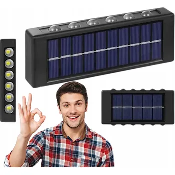 Venkovní osvětlení Solární lampa Decorya , černá, 15,3 cm, 1 ks