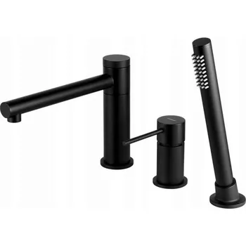 Vodovodní baterie Vanová baterie na okraj vany Corsan Lugo černá