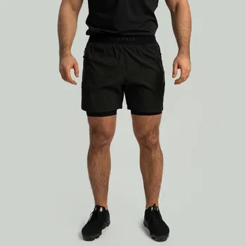 Pánské kraťasy Šortky 2in1 Black - STRIX, GymBeam, XXL