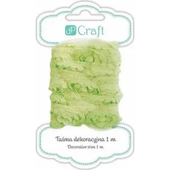 Lepicí páska Dekorační stuha / ozdobná páska 1 m - LIMETKOVÁ