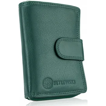 Betlewski dámská peněženka z přírodní kůže zelená