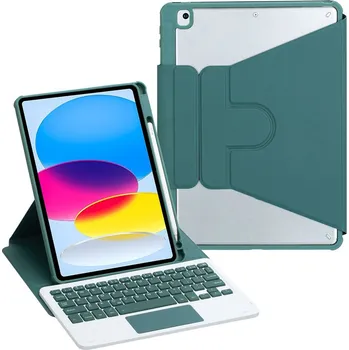 Klávesnice pro tablet Klávesnice + pouzdro - magnetická + touchpad pro Apple iPad 10 / 11 gen. - zelená