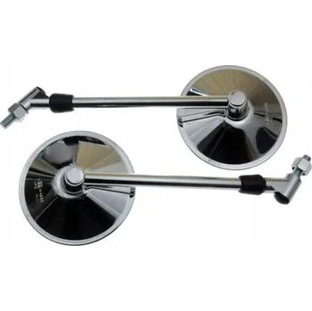 Zrcátko pro motocykl UNIVERZÁLNÍ CHROMOVANÁ ZPĚTNÁ ZRCÁTKA KULATÁ M10 CE E9 (9397)