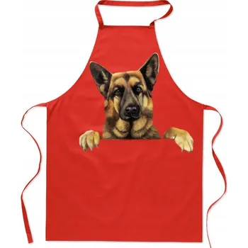 Kuchyňská zástěra Kuchyňská Zástěra Německý Ovčák Módní Potisk Dárek pro Něj Pro Ni
