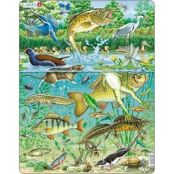 Puzzle Puzzle Larsen 50 dílků TWM puzzle Maxi Vijver junior karton 50 prvků