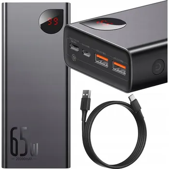 Powerbanka Powerbanka Baseus Adaman LED 20000 mAh 65W PD 2x USB-A / USB-C / microUSB