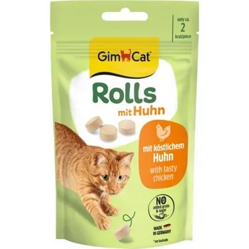 Pamlsek pro kočku GimCat | Rolls | Pamlsky pro kočky - Kuřecí 40g