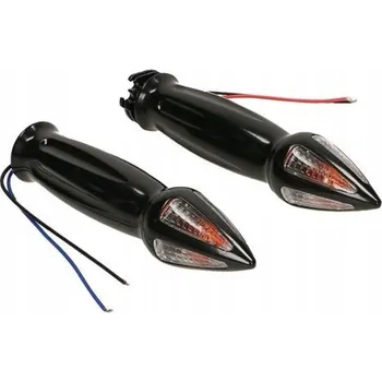 grip ČERNÉ GRIPY S BLINKRY PALCOVÉ SUZUKI (12587)