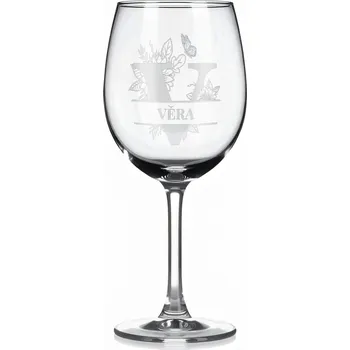Sklenice Vínová sklenka s gravírovaným jménem – VERA