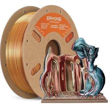 Filament ERYONE PLA Silk čtyřbarevný Gorgeous Harmony Sun (černá zlatá červená zelená) - Filament