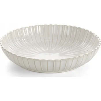 DEKORATIVNÍ MÍSA AVRIL 28 X 28 X 6 CM KRÉMOVÁ