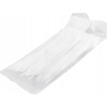 Stahovací páska NYLONOVÉ UPÍNACÍ PÁSKY STAHOVACÍ PÁSKY 3,6X150MM 100KS BÍLÉ