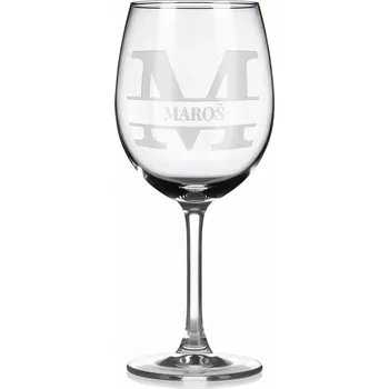 Sklenice Vínová sklenka s gravírovaným jménem – MAROS